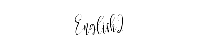 English2 font preview