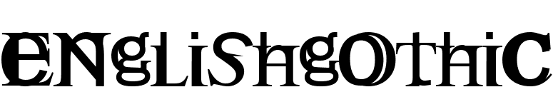Englishgothic font preview