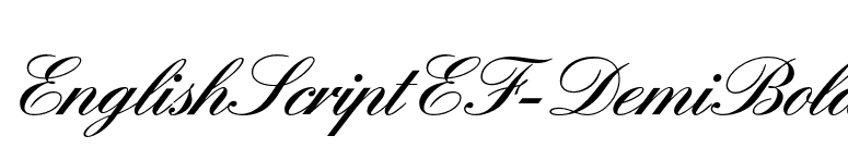 EnglishScriptEF-DemiBold font preview