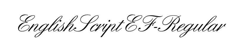 EnglishScriptEF-Regular font preview