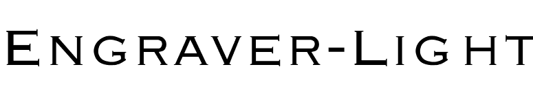 Engraver-Light font preview