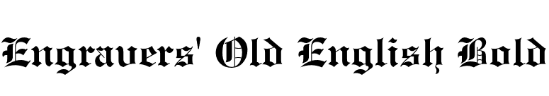 Engravers' Old English Bold font preview