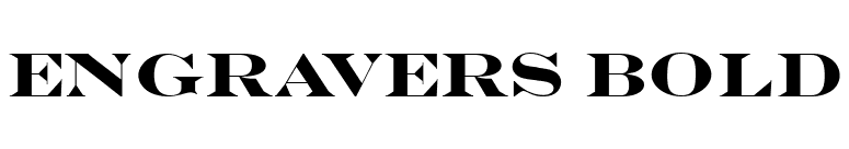 Engravers Bold font preview