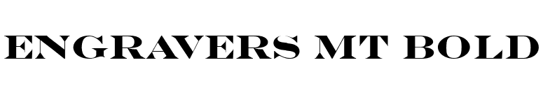 Engravers MT Bold font preview