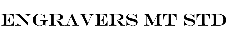 Engravers MT Std font preview