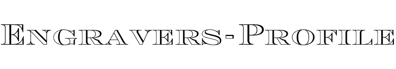 Engravers-Profile font preview
