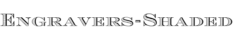 Engravers-Shaded font preview