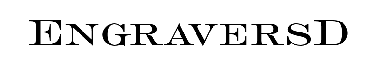 EngraversD font preview