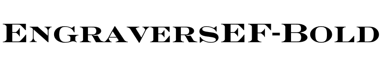 EngraversEF-Bold font preview