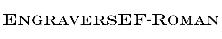 EngraversEF-Roman font preview