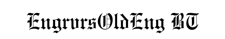 EngrvrsOldEng BT font preview
