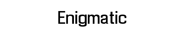 Enigmatic font preview