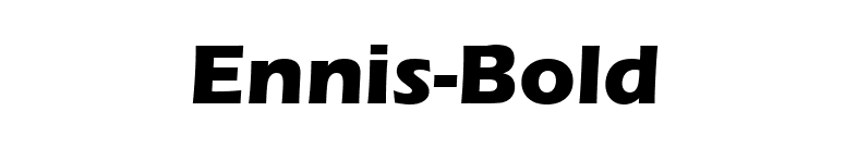 Ennis-Bold font preview