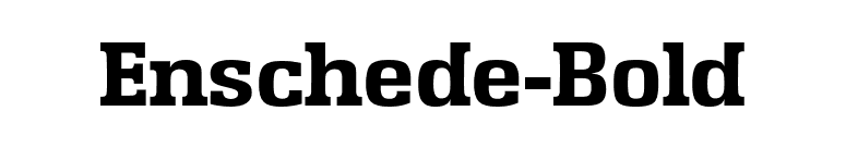 Enschede-Bold font preview