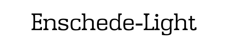 Enschede-Light font preview