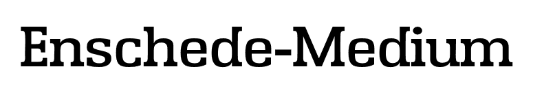 Enschede-Medium font preview