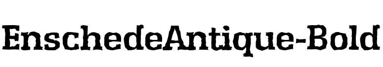 EnschedeAntique-Bold font preview