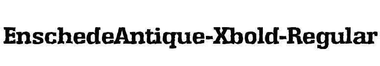EnschedeAntique-Xbold-Regular font preview