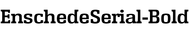 EnschedeSerial-Bold font preview