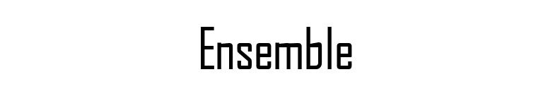 Ensemble font preview