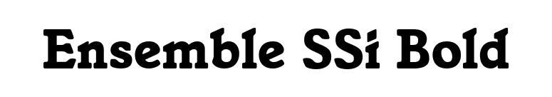 Ensemble SSi Bold font preview