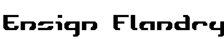 Ensign Flandry font preview