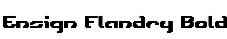Ensign Flandry Bold font preview