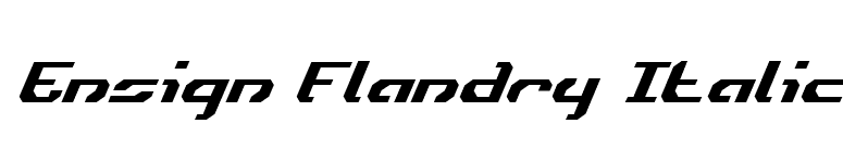 Ensign Flandry Italic font preview