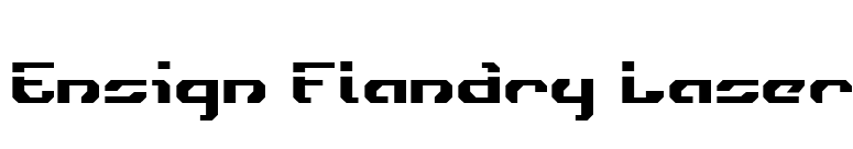 Ensign Flandry Laser font preview