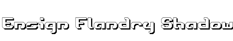 Ensign Flandry Shadow font preview