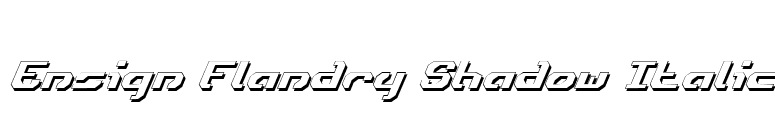 Ensign Flandry Shadow Italic font preview