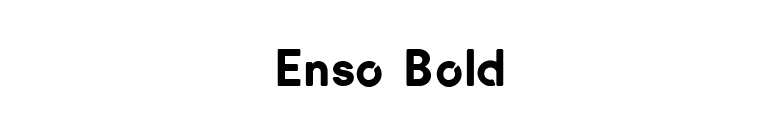 Enso Bold font preview