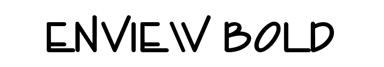 Enview Bold font preview