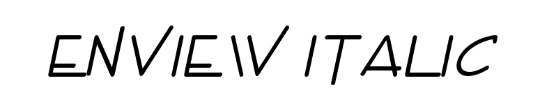 Enview Italic font preview