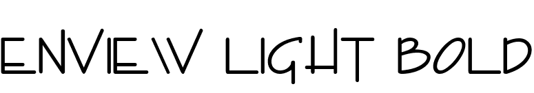 Enview Light Bold font preview