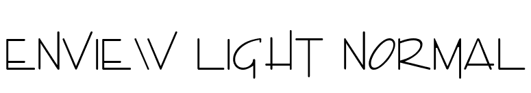 Enview Light Normal font preview