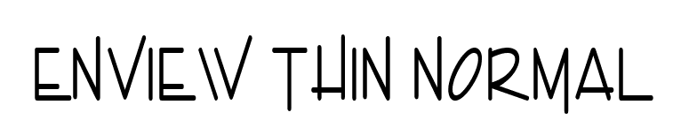 Enview Thin Normal font preview
