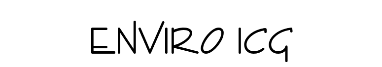 Enviro ICG font preview
