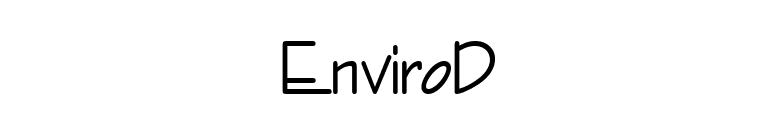 EnviroD font preview