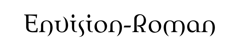 Envision-Roman font preview