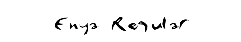 Enya Regular font preview