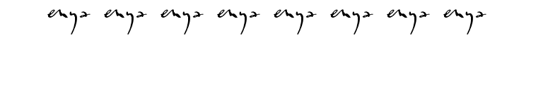 Enyalogo font preview