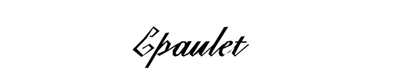Epaulet font preview