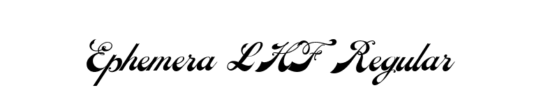 Ephemera LHF Regular font preview