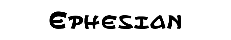 Ephesian font preview
