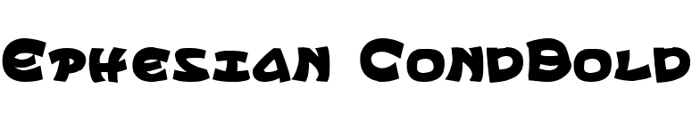 Ephesian CondBold font preview