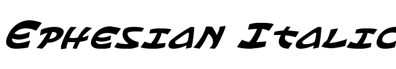 Ephesian Italic font preview