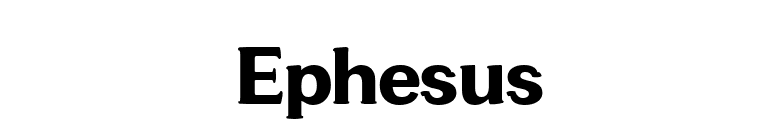 Ephesus font preview