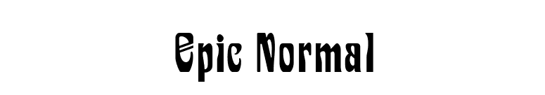 Epic Normal font preview