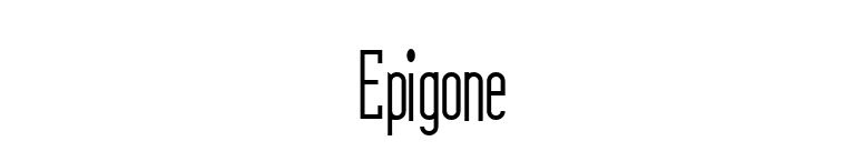 Epigone font preview